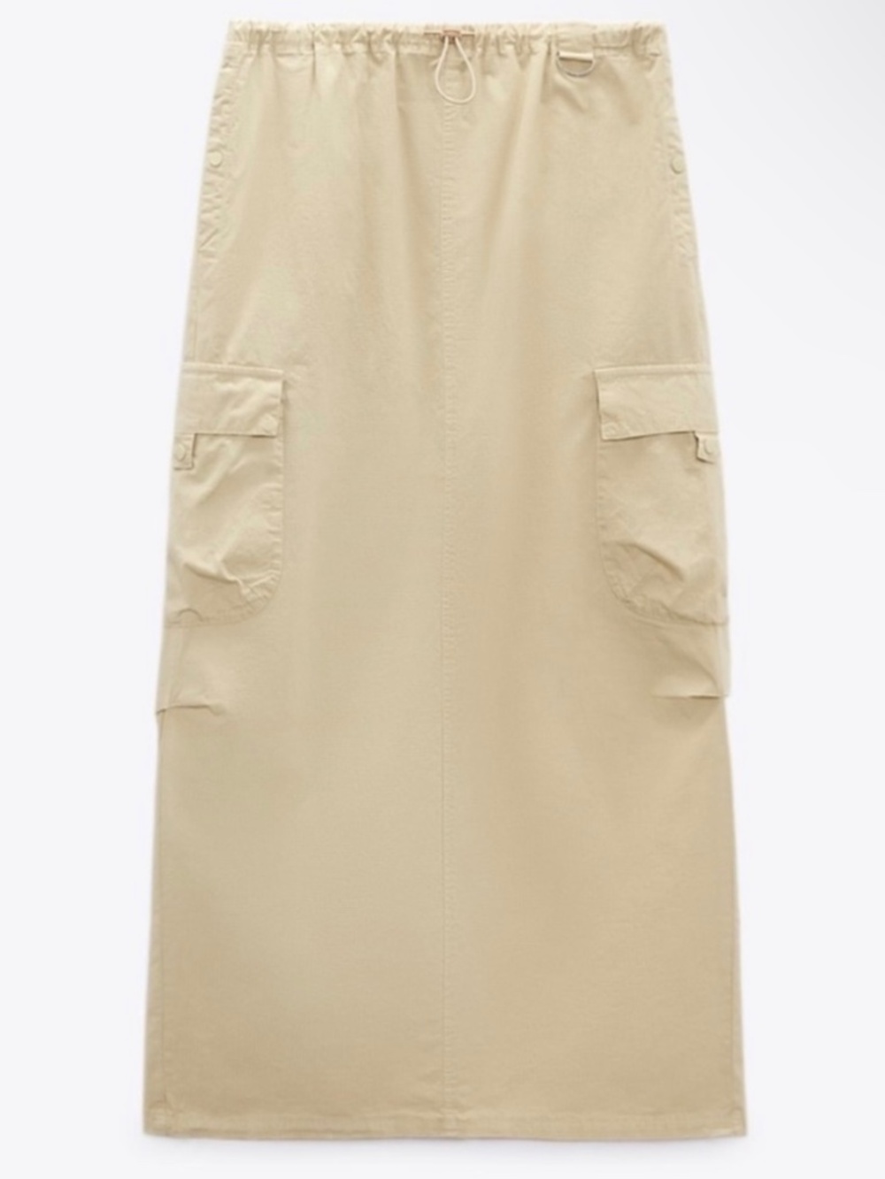 Zara Maxi Cargo Skirt 100% Cotton